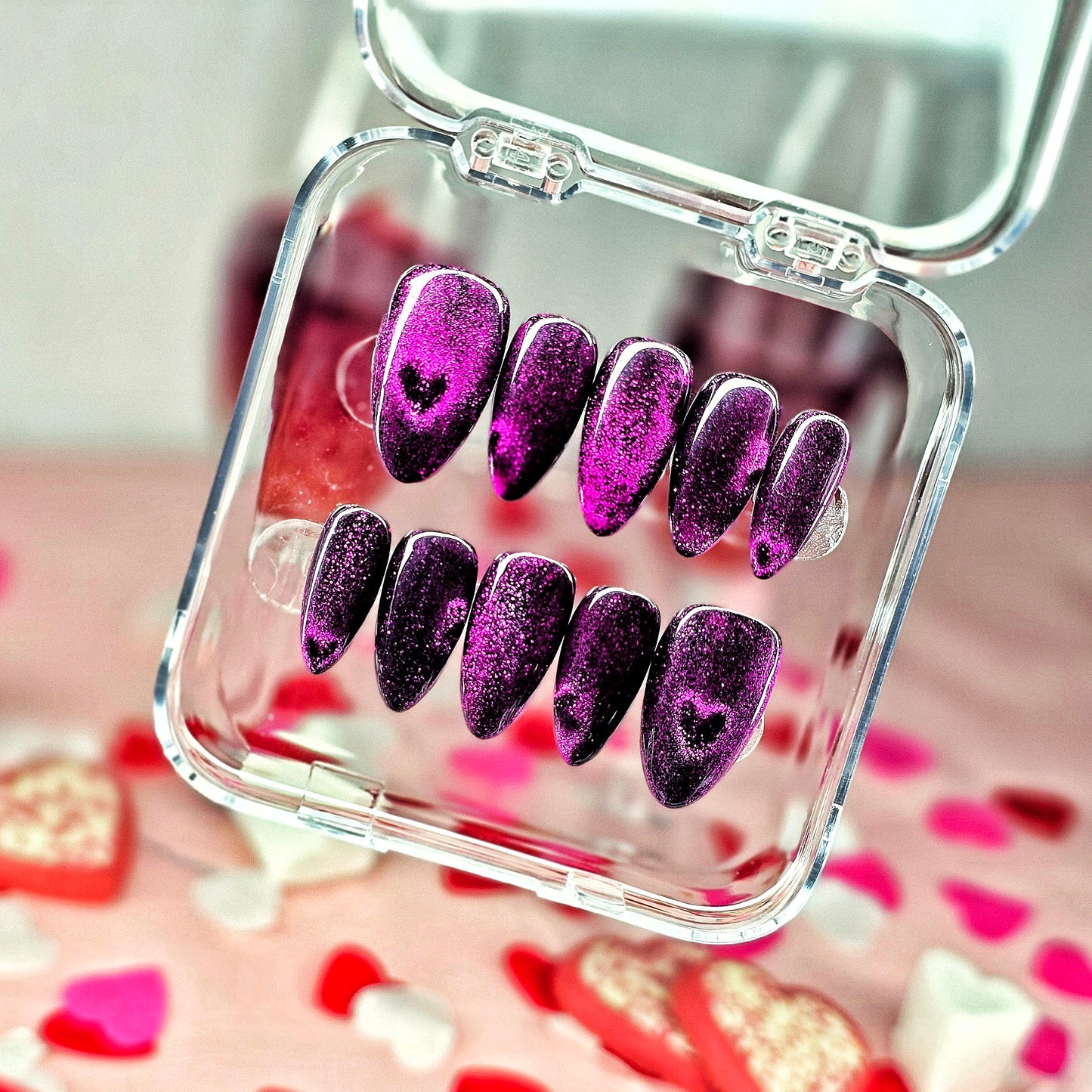 Shimmer hearts