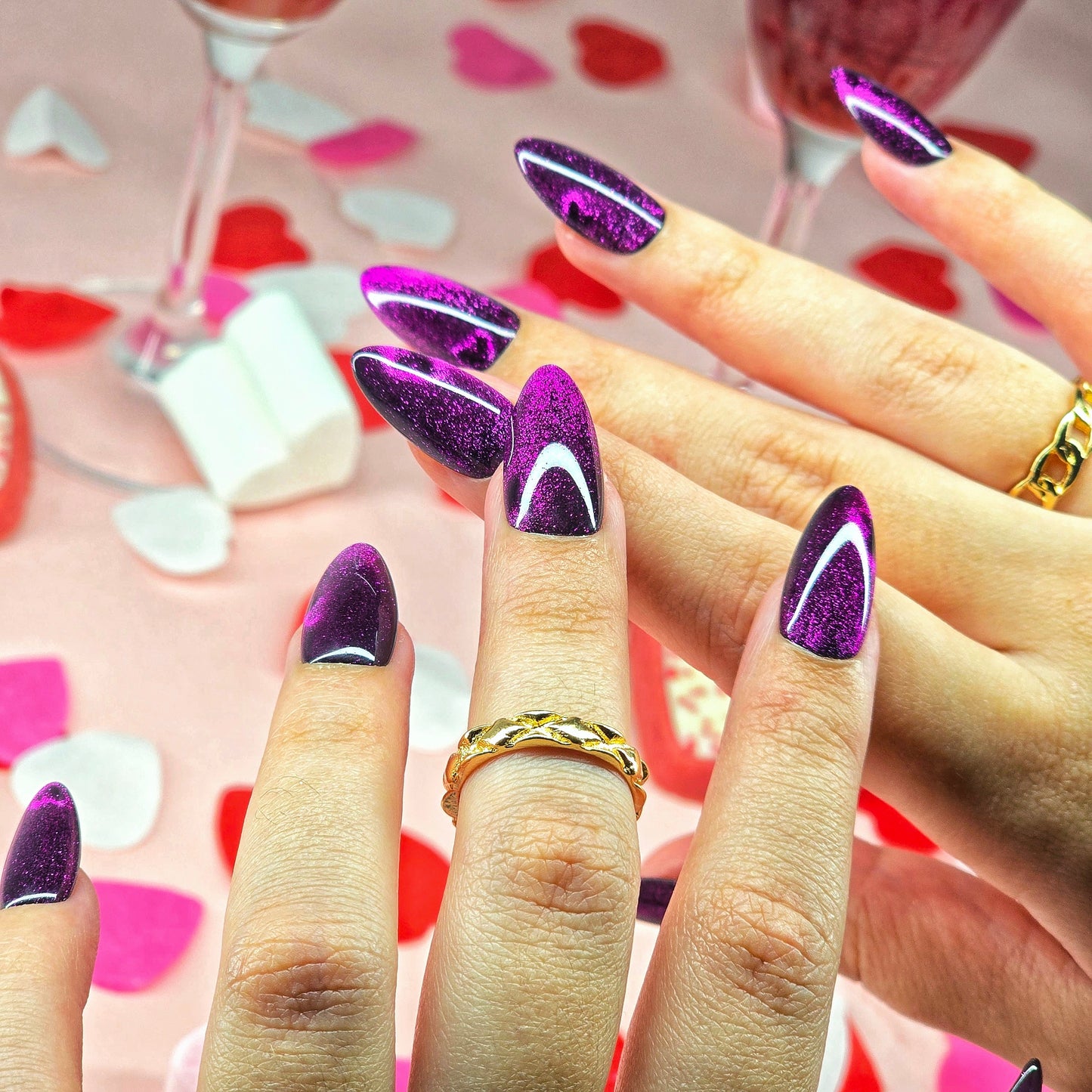 Shimmer hearts
