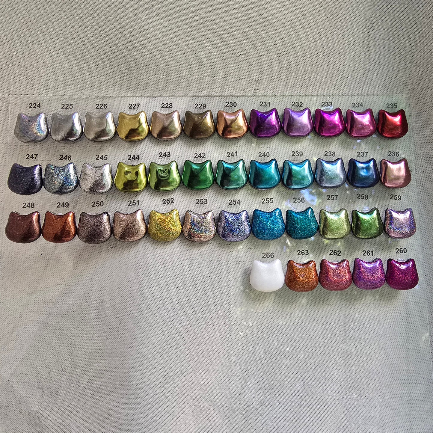 Chrome/pigments (pieds)