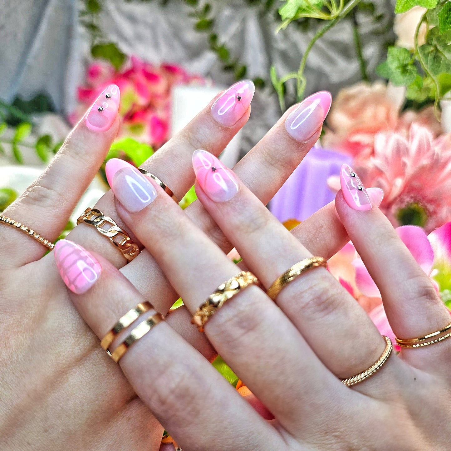 Blooming pink